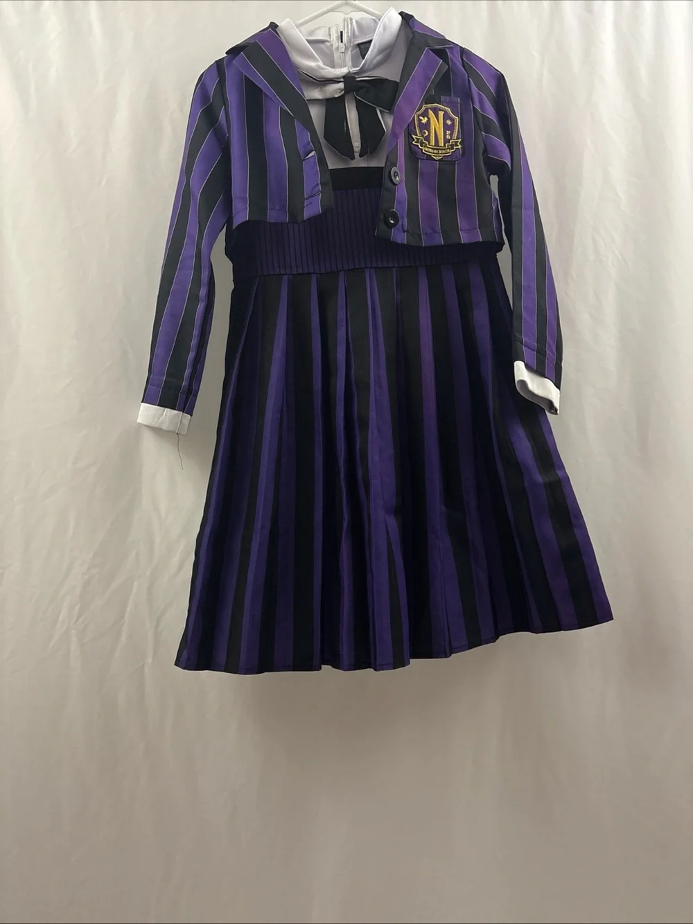 Wednesday Addams Spirit Costume Cosplay Youth Girls Size Large Teenager - Picture 4 of 16